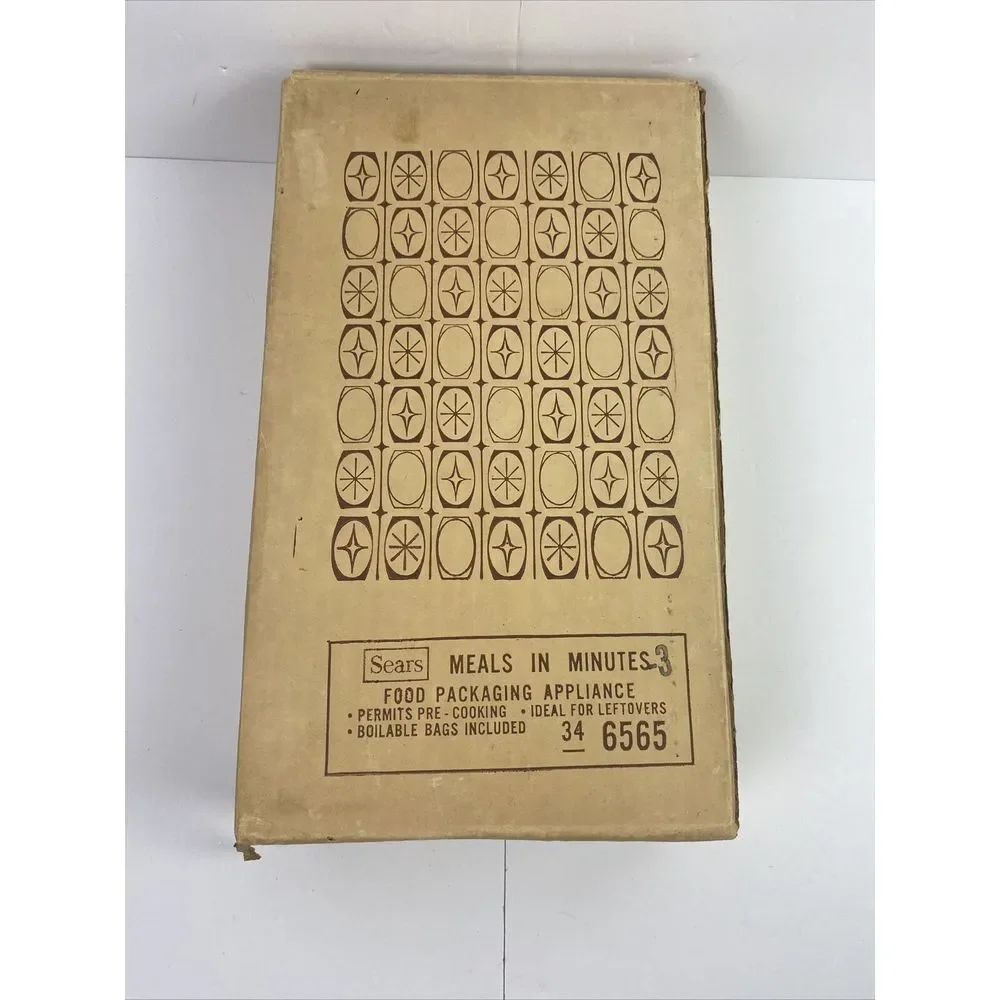 Vintage 1960's Sears‎ Meals in Minutes Food Packaging Appliance Complete In Box